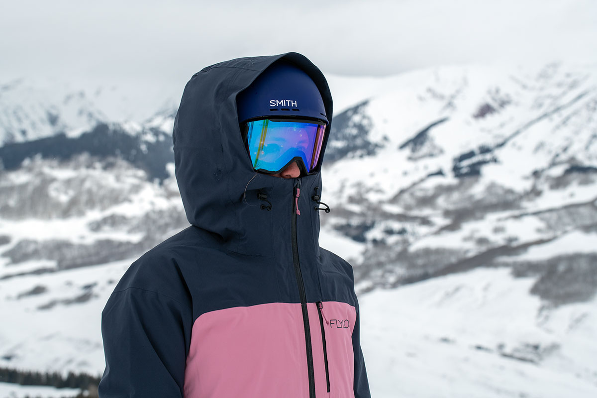 Flylow Gear Lucy Jacket (with hood on)